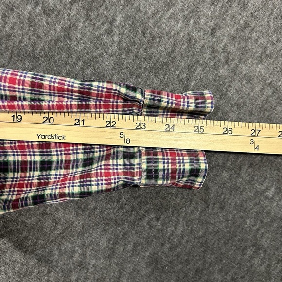 Ralph Lauren Mens Shirt Size M Red Plaid Classic Fit Button Down Long Sleeve - Picture 8 of 8